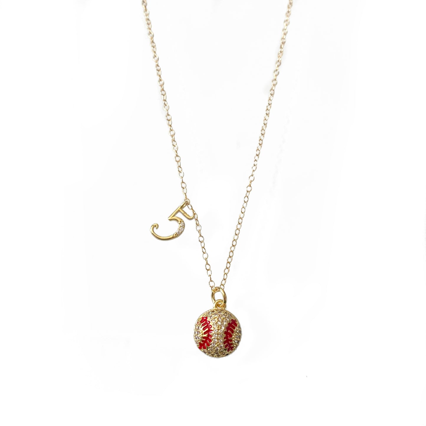 Play Ball Necklace Gold