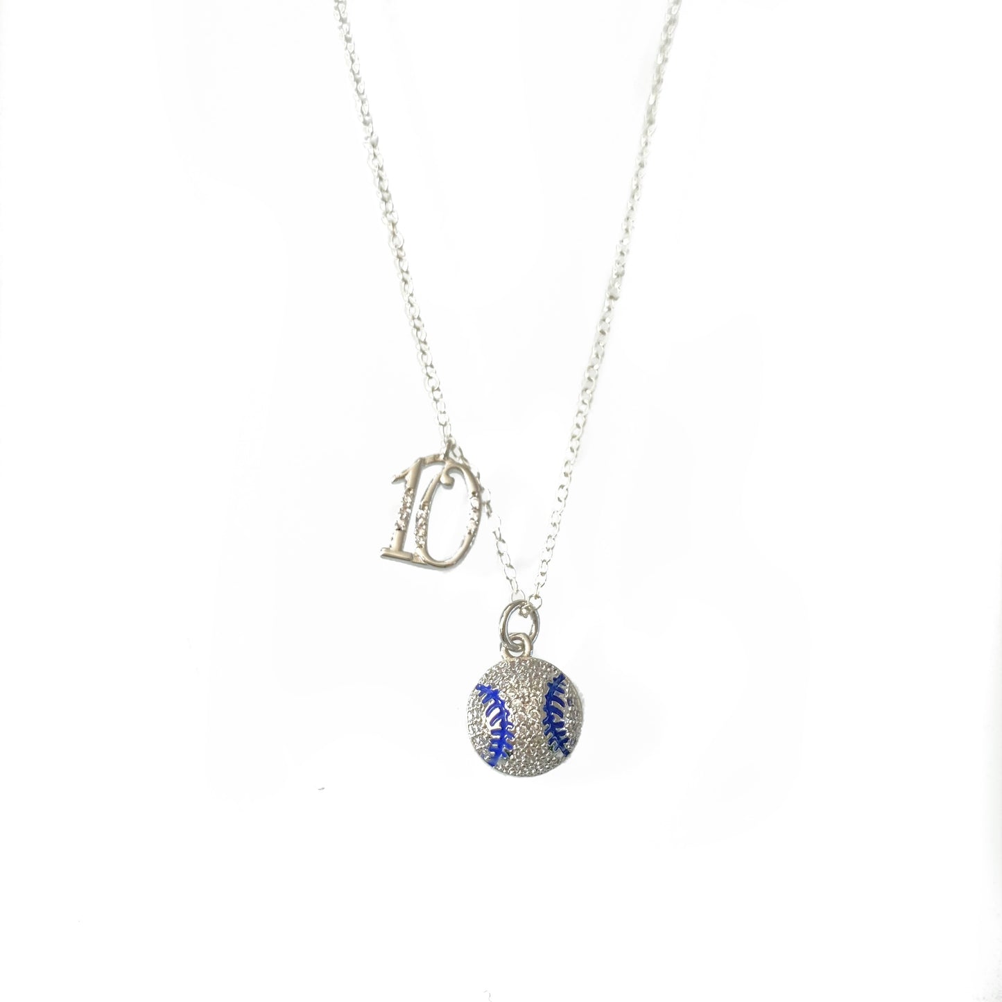 Play Ball Necklace Silver