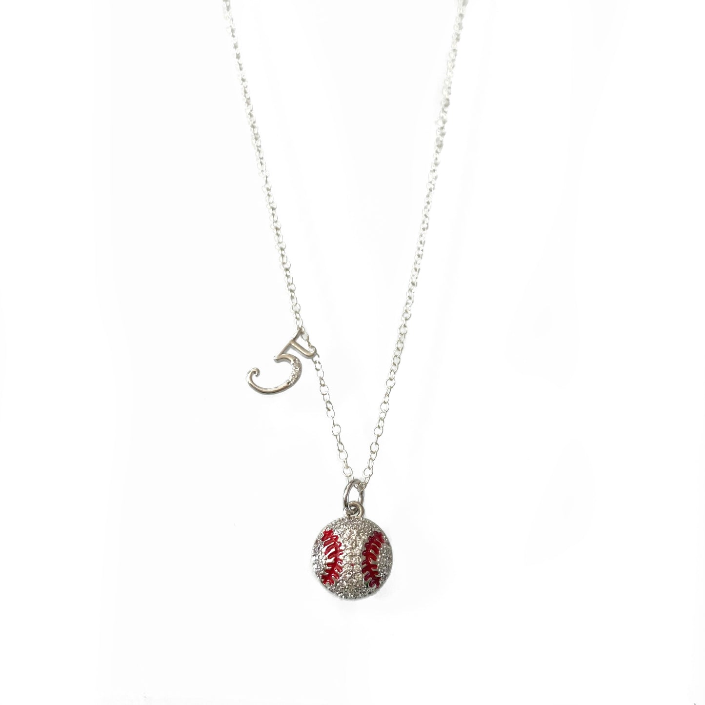 Play Ball Necklace Silver