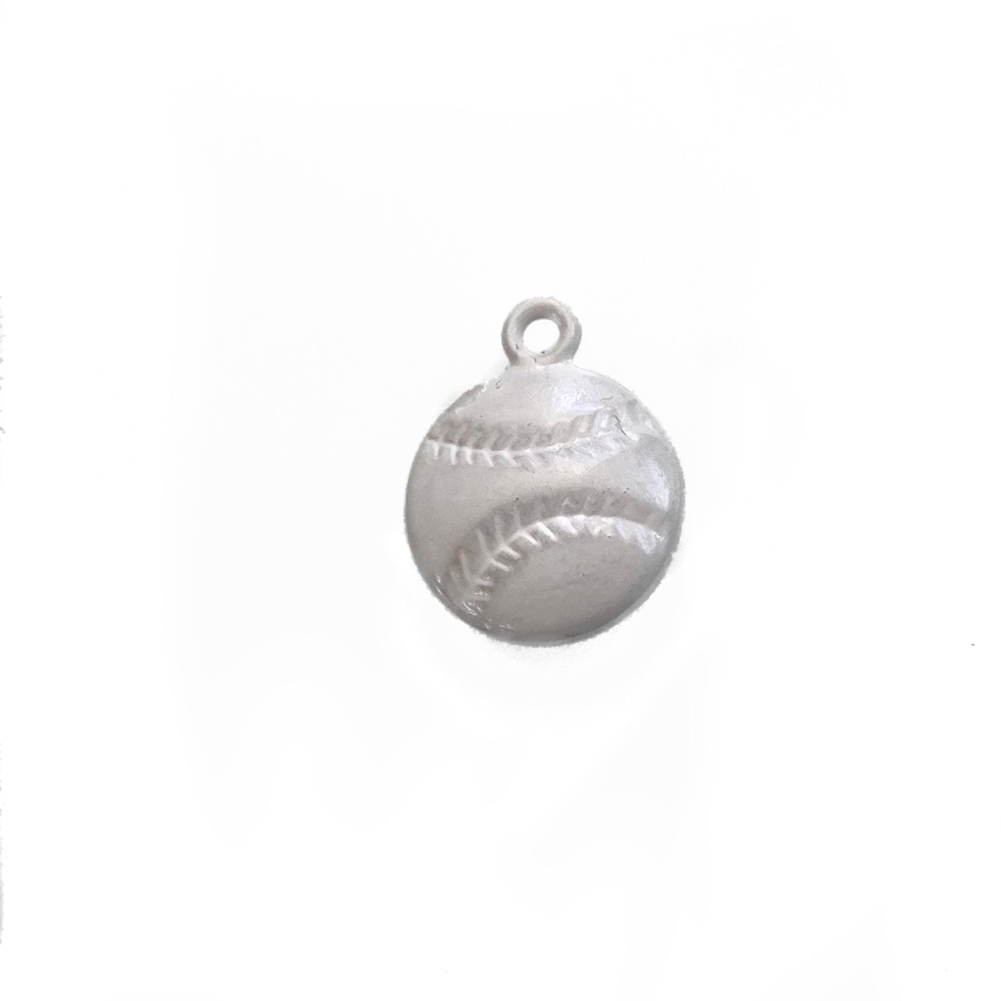 White Baseball Charms