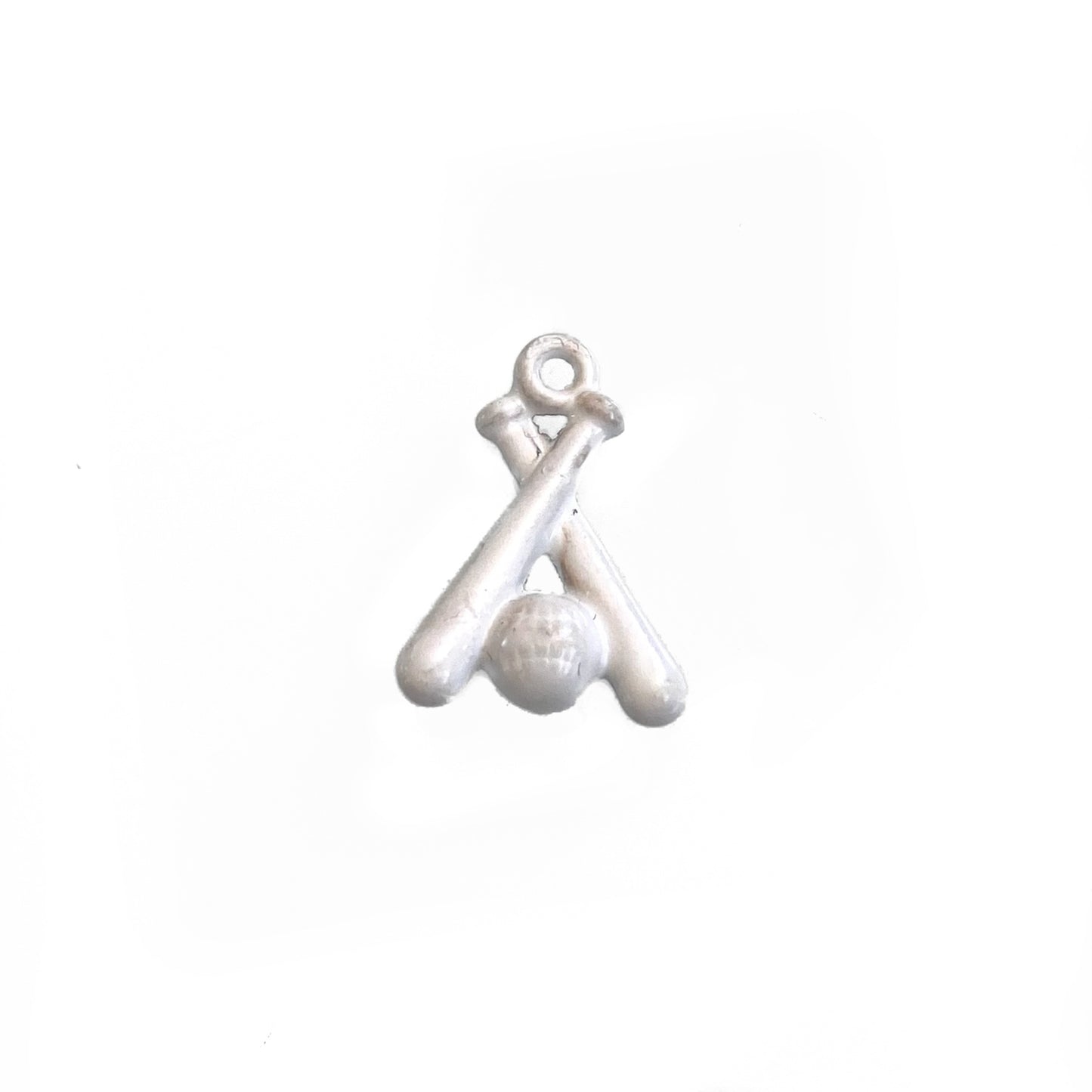 White Baseball Charms
